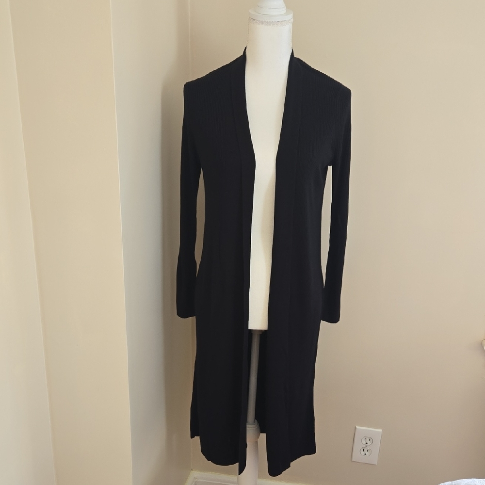 Banana Republic Black Open-Front Cardigan
